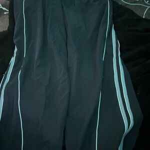 Black Pants with White Stripes